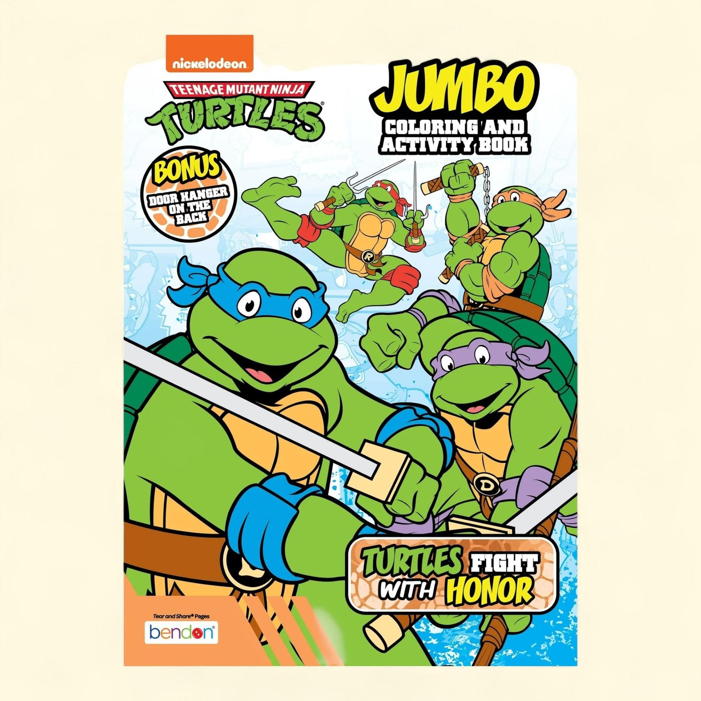 Bendon Teenage Mutant Ninja Turtles Jumbo Coloring Book, 64 Pages