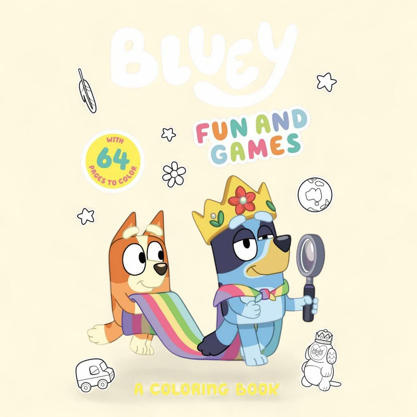 PENGUIN YOUNG READERS LIC: Bluey: Fun and Games Coloring Book, 64 pages (Paperback)