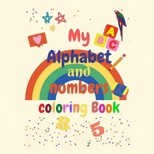My Alphabet and Numbers Coloring Book, 8.5 x 11 inches