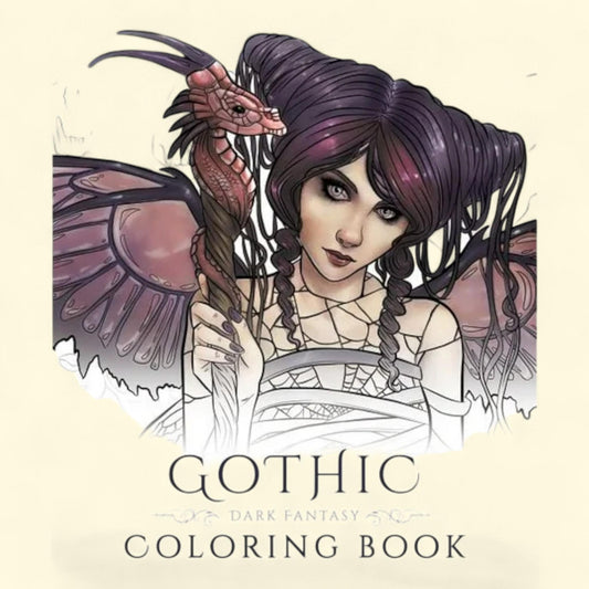 Selina Fantasy Coloring: Gothic - Dark Fantasy Coloring Book, Paperback