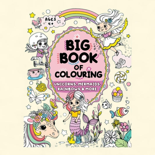 Big Book of Colouring for Girls: Children Ages 4+, Paperback, Large Print