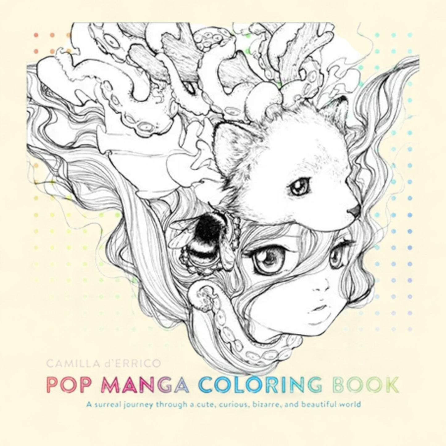 Camilla d'Errico Pop Manga Coloring Book, 80 pages
