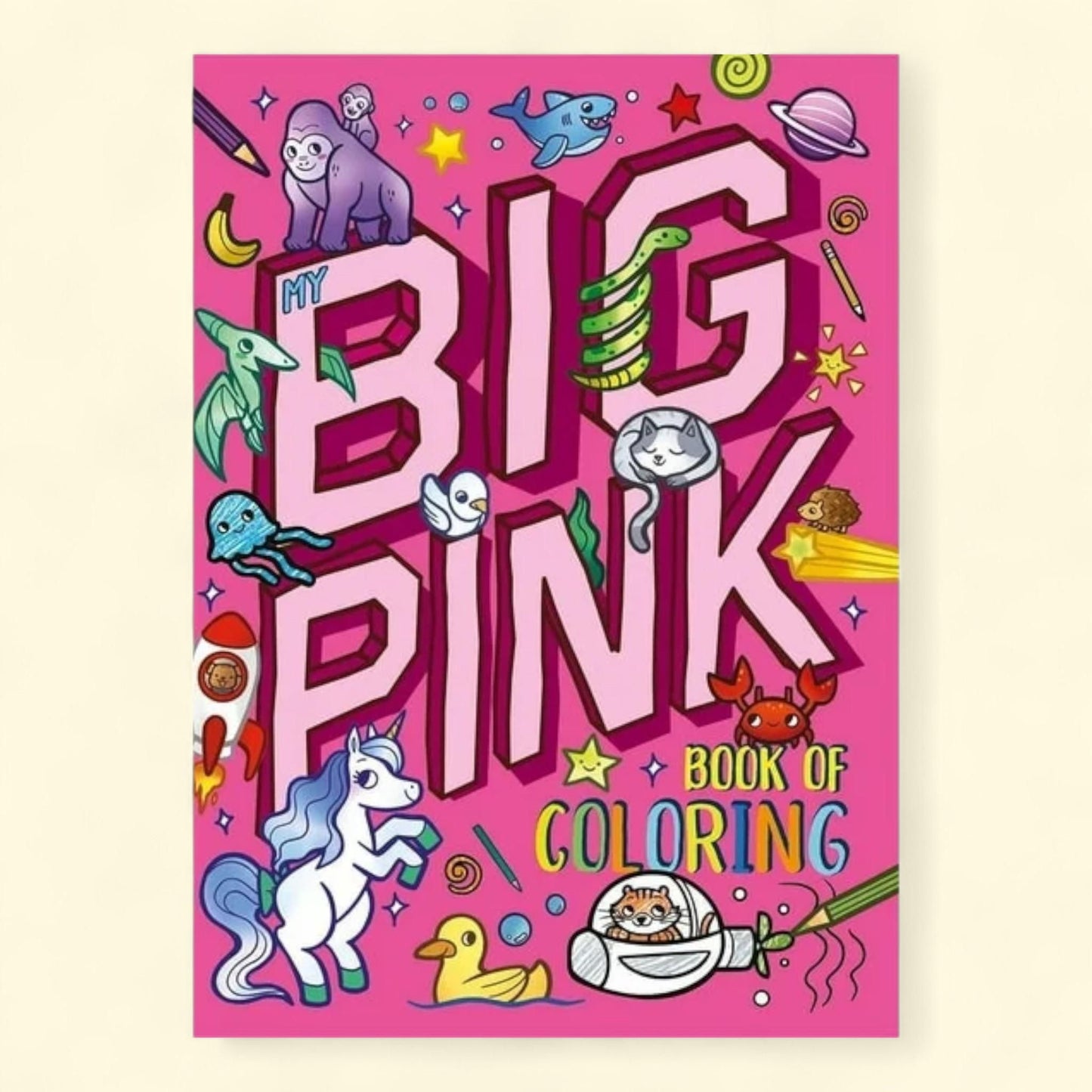 My Big Pink Book of Coloring, 90 Coloring Pages