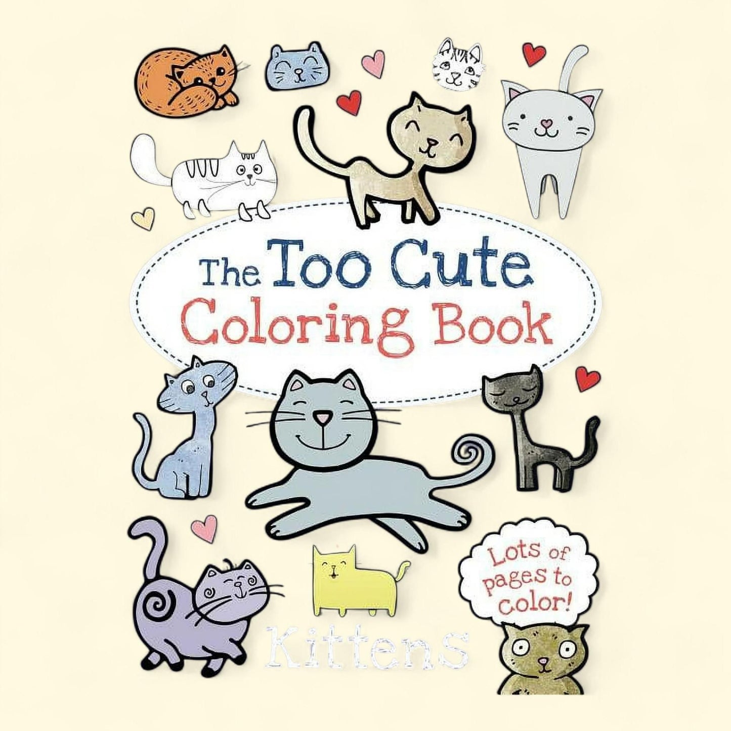 Too Cute Coloring Book, Kittens