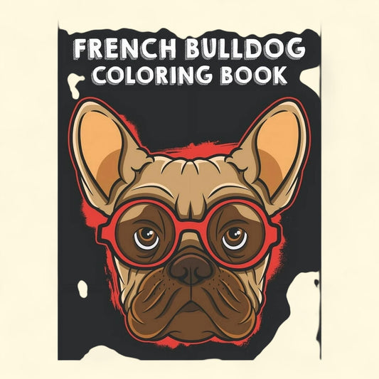French Bulldog Coloring Book, Paperback