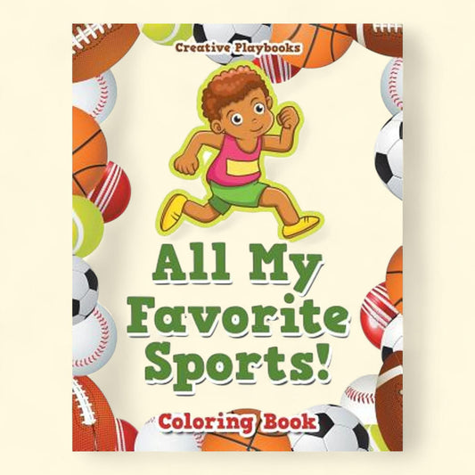 All My Favorite Sports Coloring Book, 8.50 x 0.22 x 11.00 in