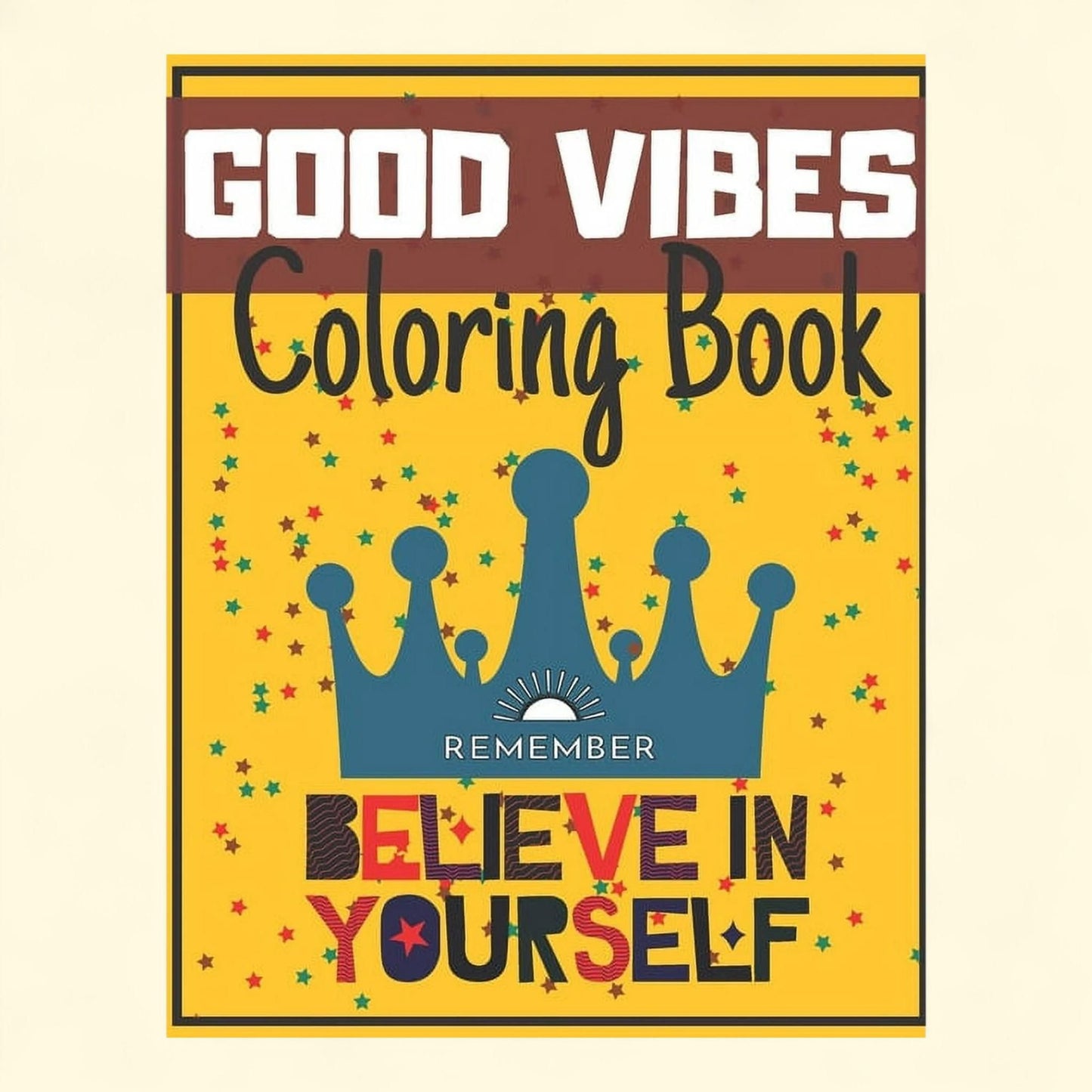 Good Vibes Coloring Book, 9 in