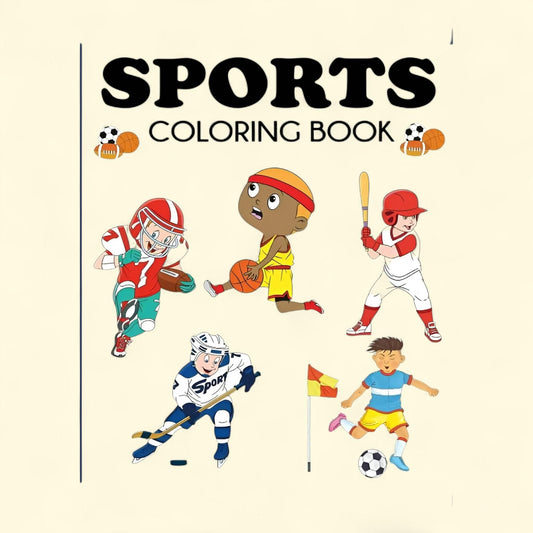 Brand: Coloring Books for Kids, Size: Sports Coloring Book (Paperback)
