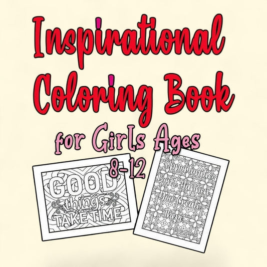 Brand Inspirational Coloring Book, Size 8.5" x 11"