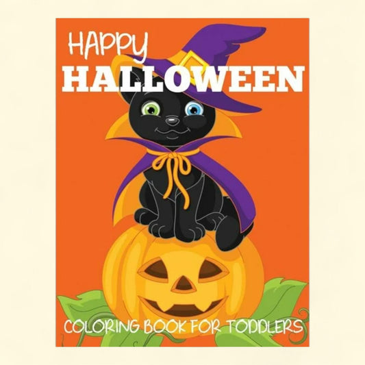 Happy Halloween Coloring Book for Toddlers, 8.50 x 0.15 x 1.50 in