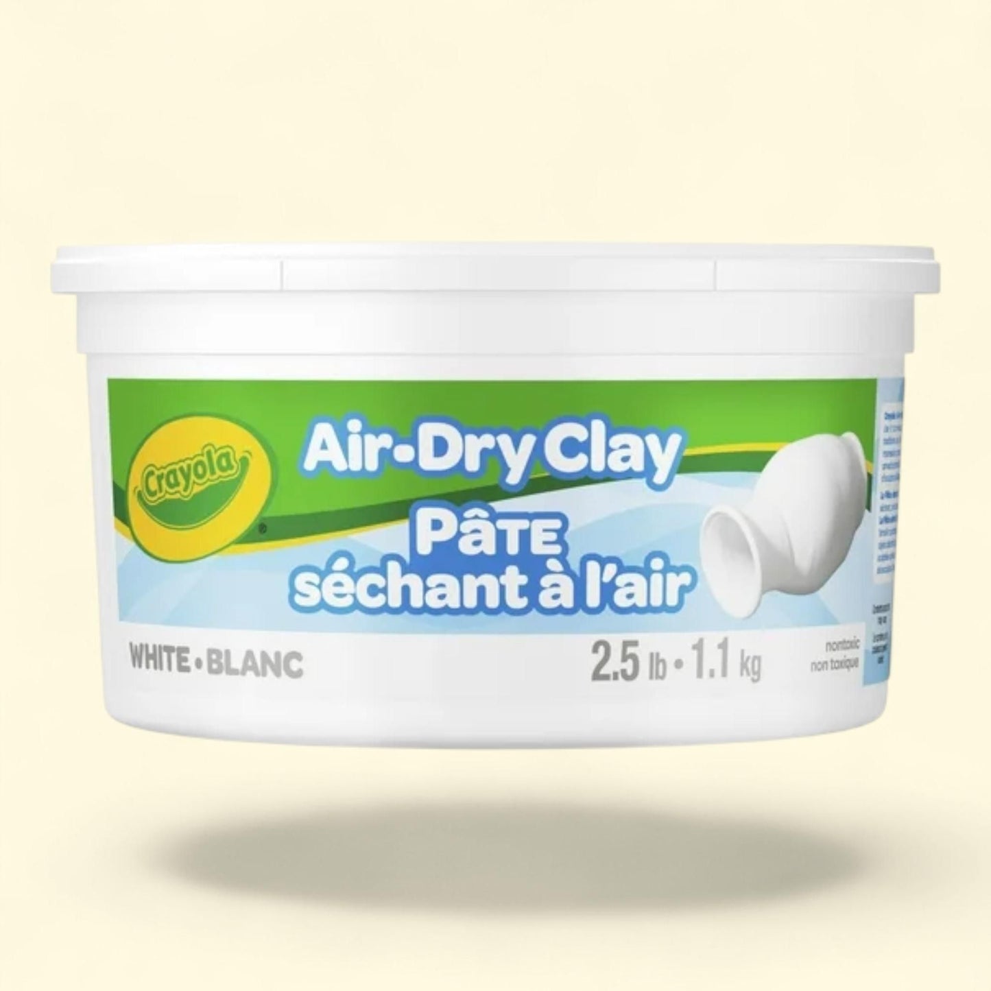 Crayola Air Dry Clay Bucket, White, 2.5 lb