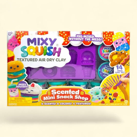Mixy Squish Scented Mini Snack Shop, Air Dry Clay, Ages 3+