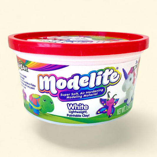 Cra-Z-Art Modelite Lite Weight Modeling Clay, 7.5oz, White, Ages 3+