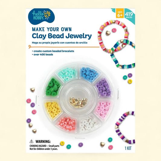 Hello Hobby Clay Bead Jewelry Making Kit, 1.00 x 9.00 x 6.50 in