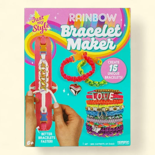 Just My Style DIY Multicolor Satin Cord Bracelet Maker, 6+