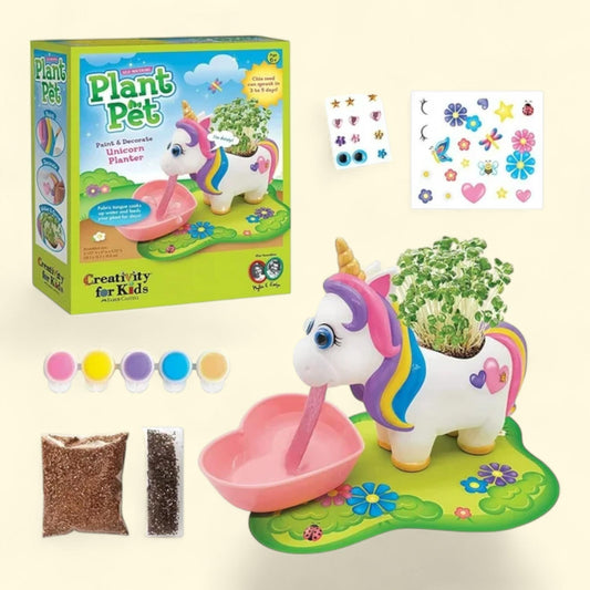 Creativity for Kids Unicorn Self-Watering Plant Pet, Ages 6-8+