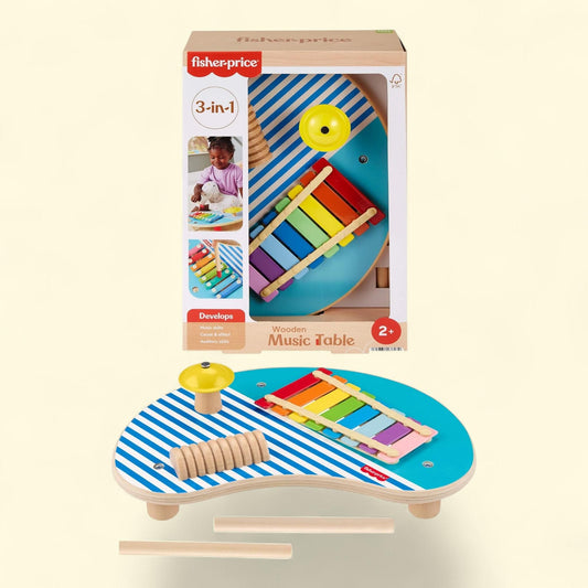 Fisher-Price Musical Table, 3 Wood Pieces