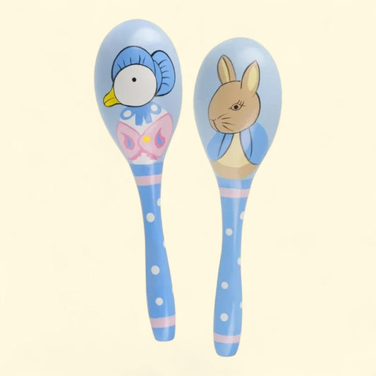 Peter Rabbit Maraca Set, Set of 2, Wooden, Toddler & Kids Ages 18mo+