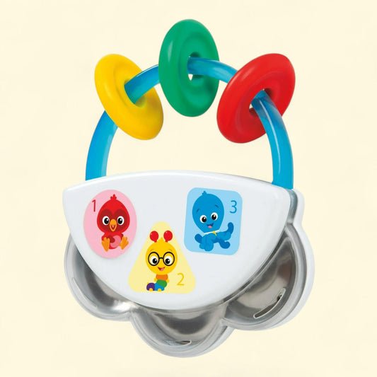 Baby Einstein Tiny Tambourine Musical Toy & Rattle, 3+ Months