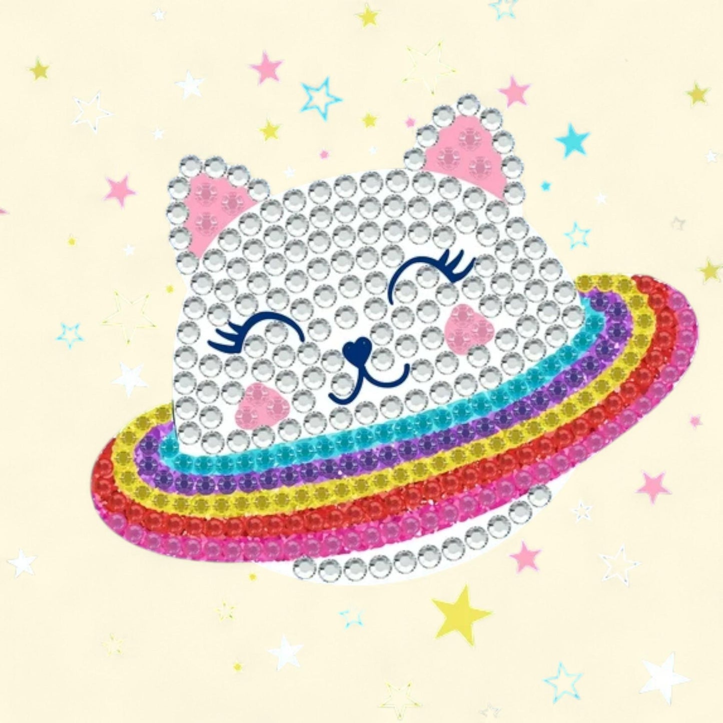 DIAMOND DOTZ, BIG DOTZ, DOTZ Box Cat with Rainbow Diamond Painting ... — authentic US product shipped worldwide by Treatspree