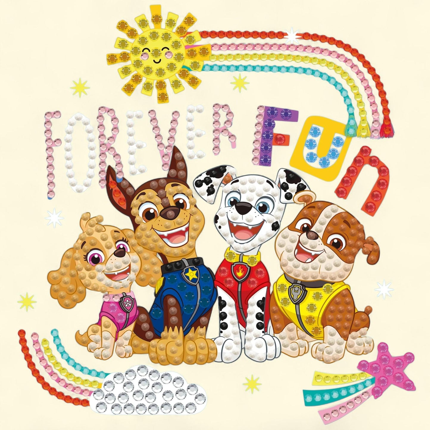 DIAMOND DOTZ, Big Dotz, Forever Fun Diamond Painting Kit, 6 x 6 inches — authentic US product shipped worldwide by Treatspree