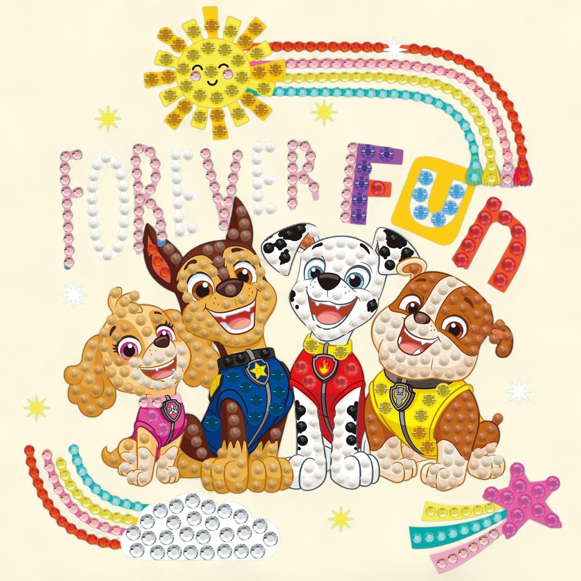 DIAMOND DOTZ, Big Dotz, Forever Fun Diamond Painting Kit, 6 x 6 inches — authentic US product shipped worldwide by Treatspree