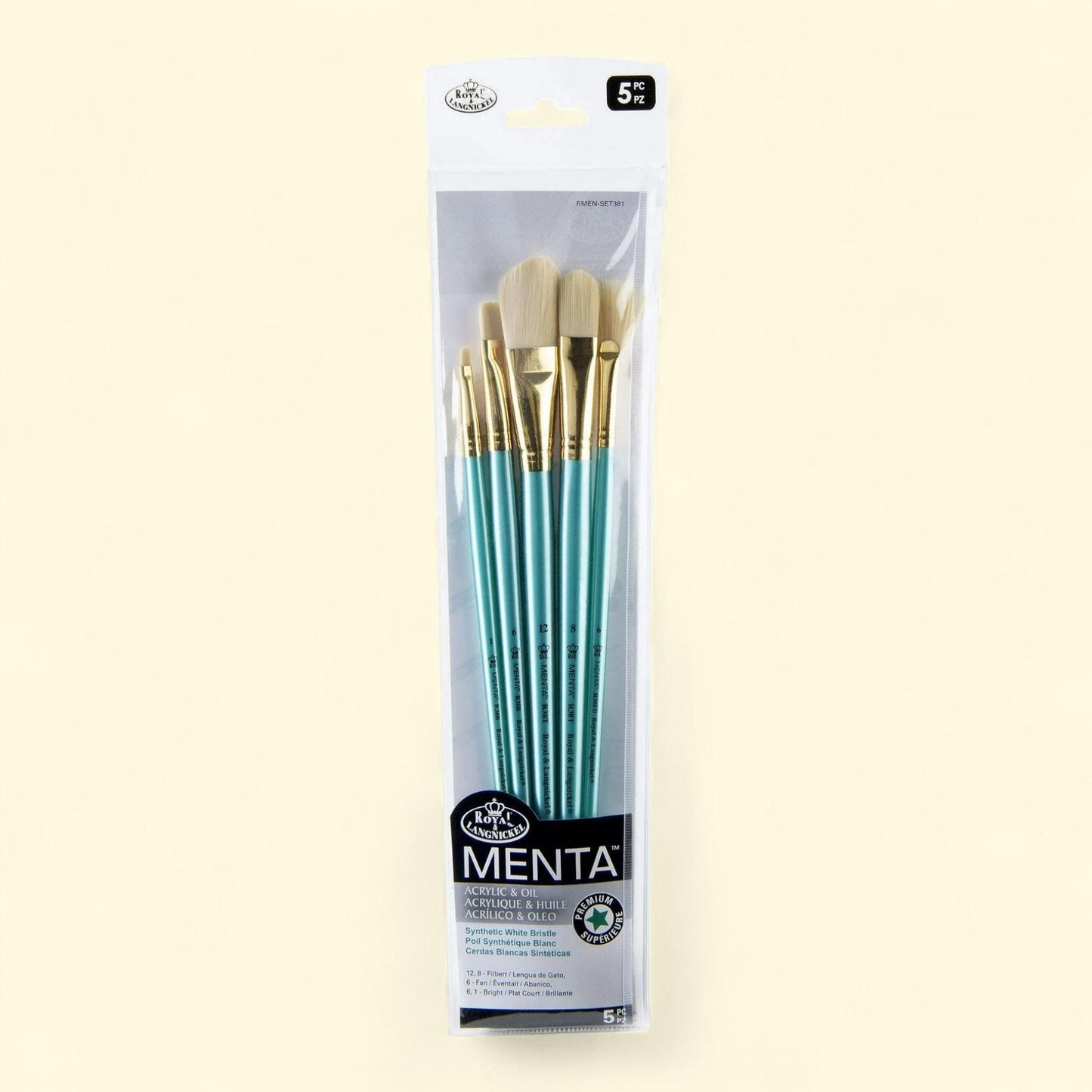 RMEN-SET381 | Menta 5pc Brush Set 381 — authentic US product shipped worldwide by Treatspree