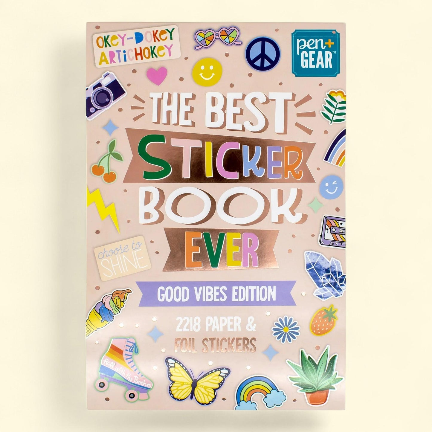 Pen+Gear Sticker Book, Good Vibes Edition, 40 Pages