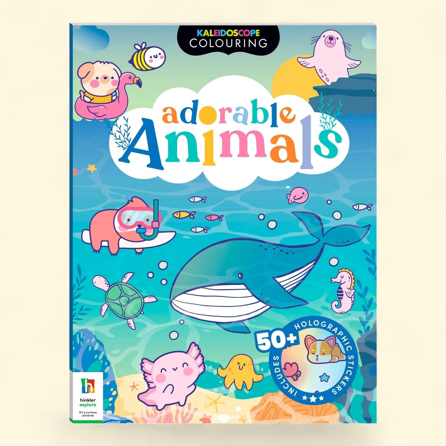 Kaleidoscope Sticker Coloring Book, 48 Page Extent