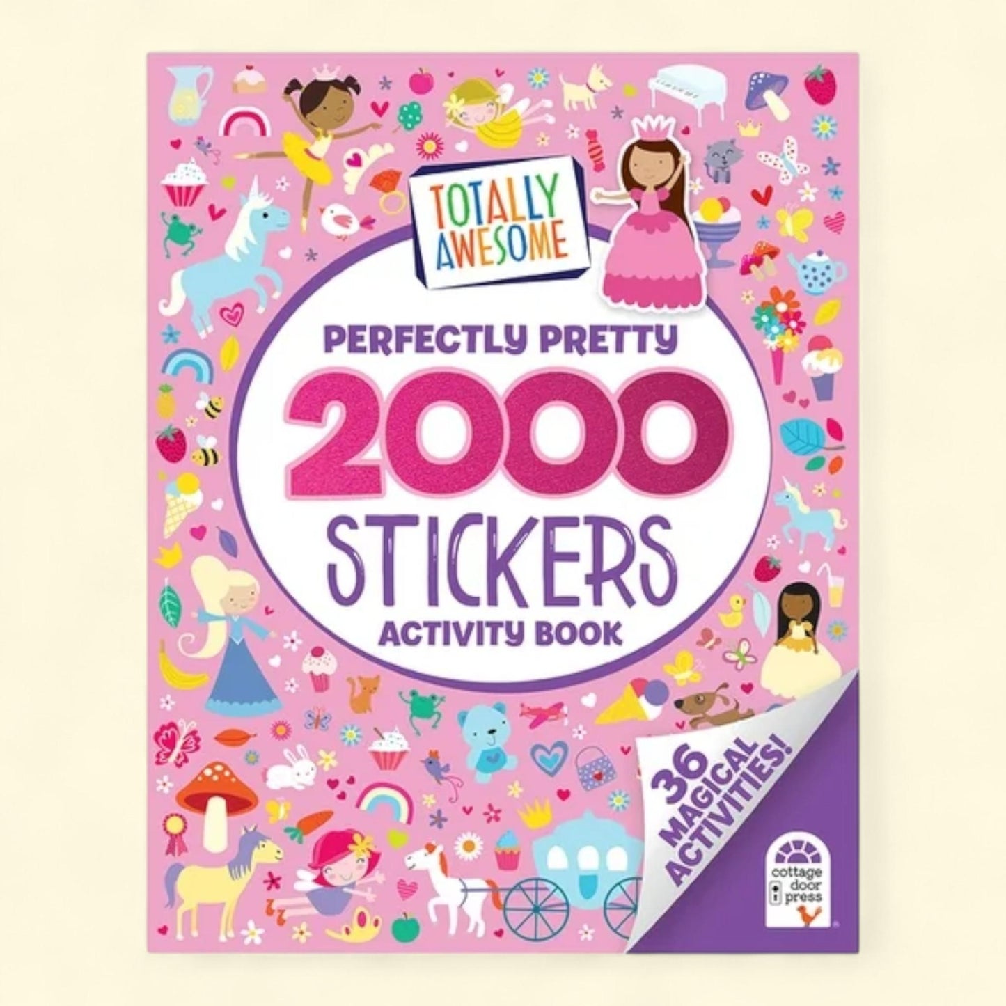 Totally Awesome 2000 Stickers Perfectly Pretty Activity Book, 36 Magical Activities!, (Paperback)