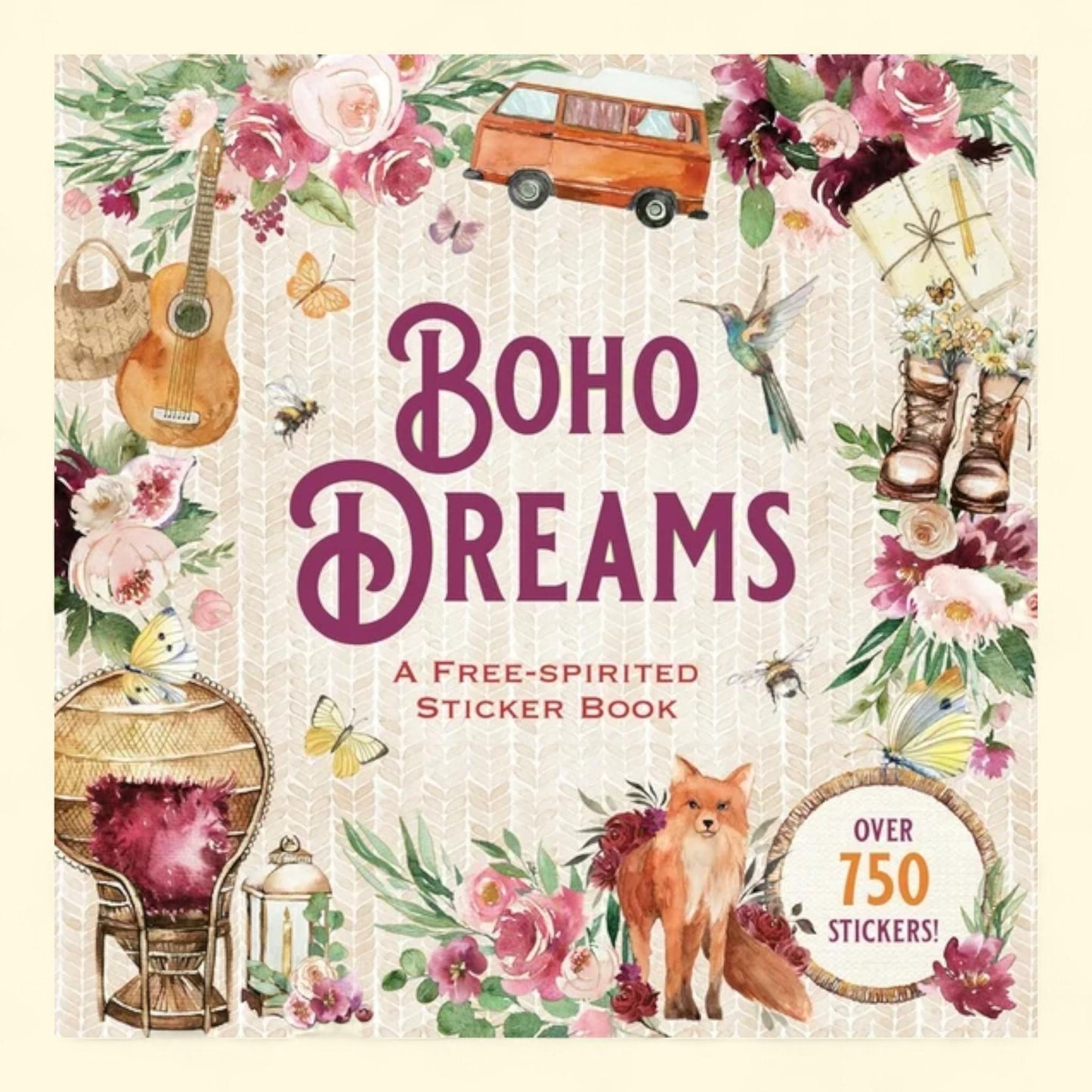 Boho Dreams Sticker Book, Paperback