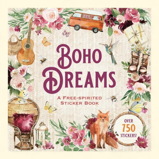Boho Dreams Sticker Book, Paperback