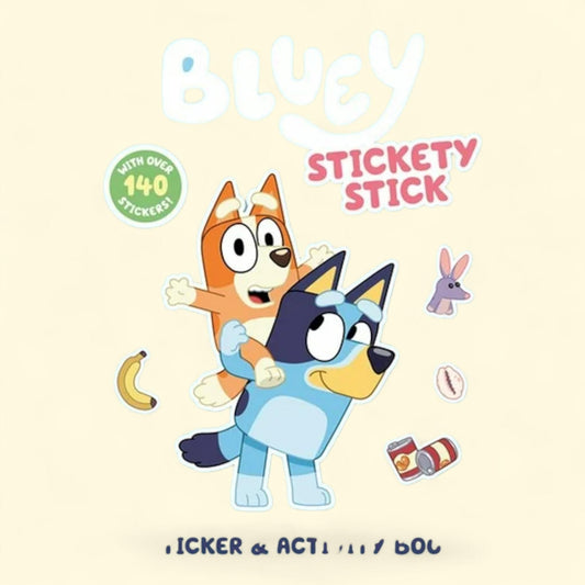 Penguin Young Readers Lic Bluey: Stickety Stick Sticker and Activity Book: With over 140 Stickers, Paperback