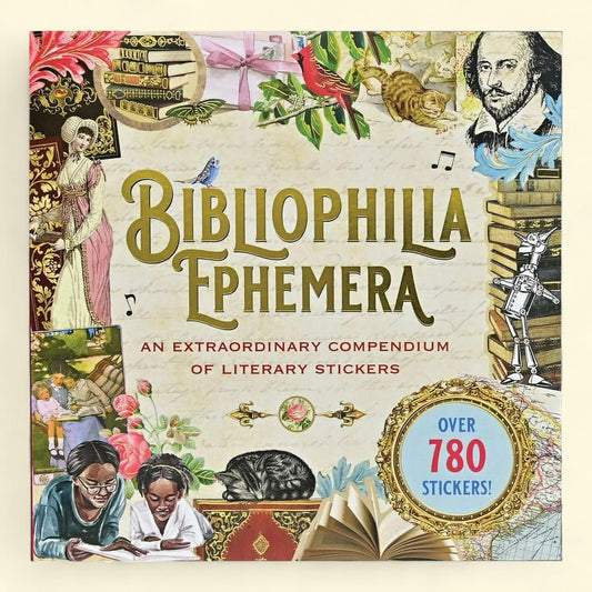 Bibliophelia Ephemera Sticker Book, Over 780 Stickers, Paperback