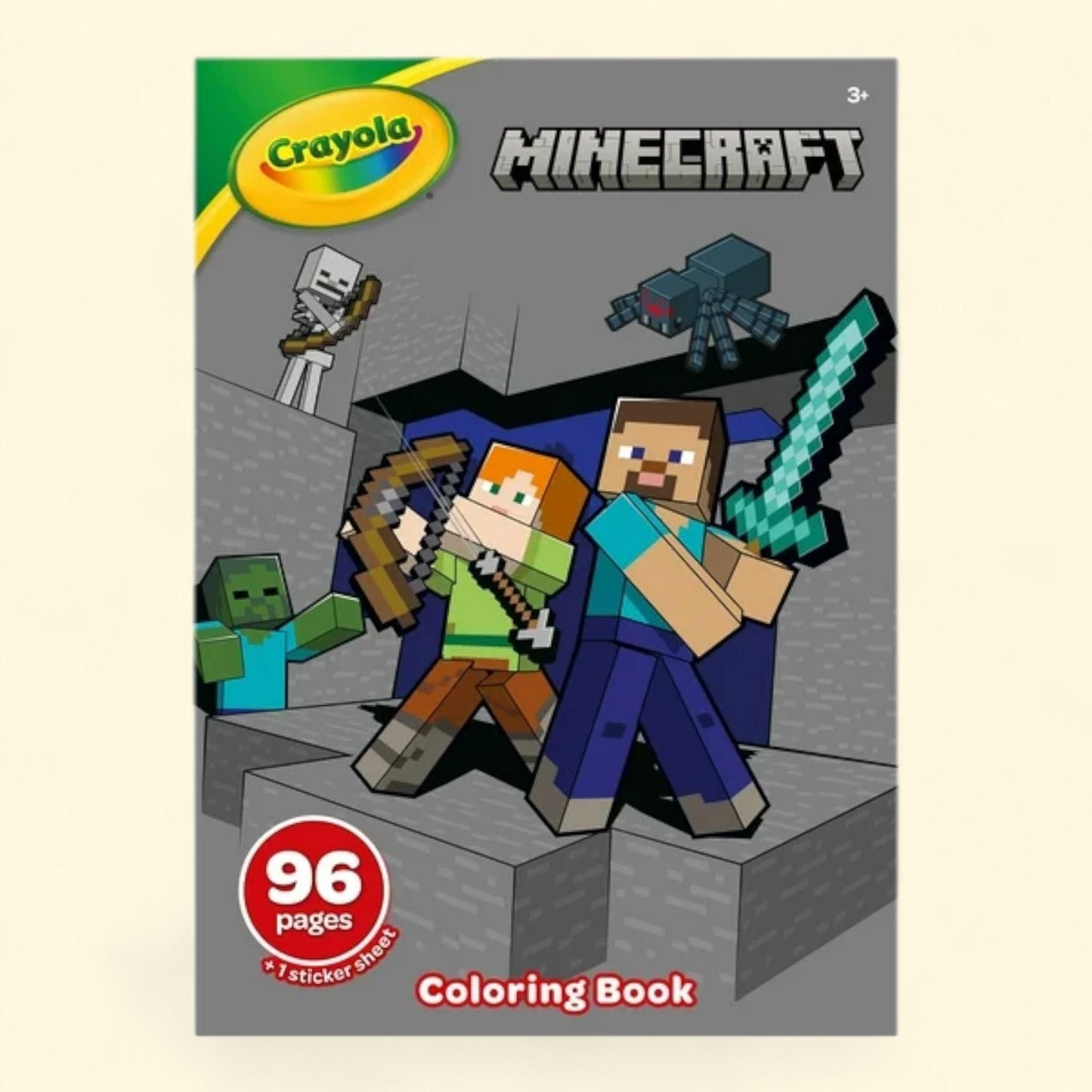 Crayola Minecraft Coloring Book, 96 Pages