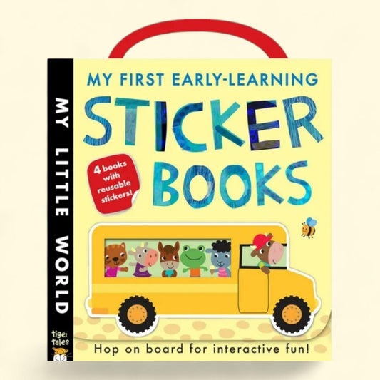 My First Early-Learning Sticker Books, 4 Books, Paperback