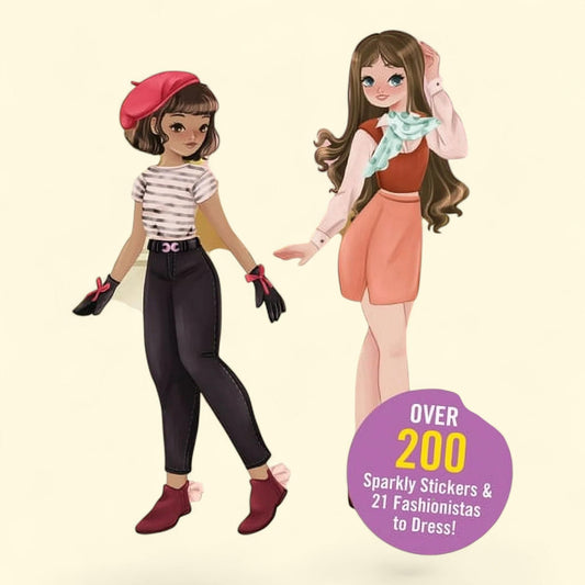 Fashion Sticker Doll Dress-Up Book, Paperback