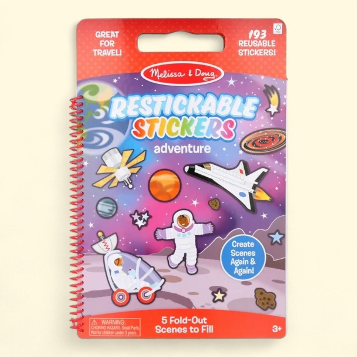 Melissa & Doug Adventure Restickable Stickers, One Size