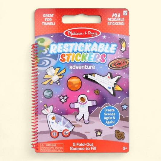 Melissa & Doug Adventure Restickable Stickers, One Size
