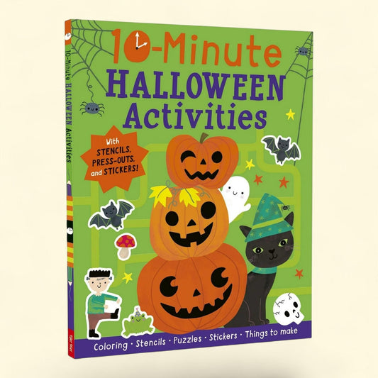 10-Minute Halloween Activities: With Stencils, Press-Outs, and Stickers, 10.71 in