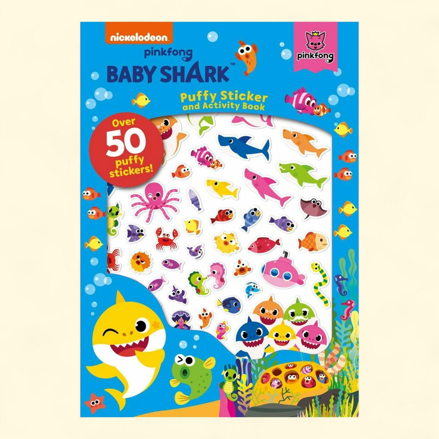Baby Shark: Puffy Sticker and Activity Book, Paperback