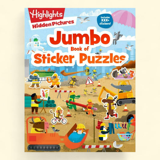 Highlights Jumbo Book of Sticker Puzzles, Ultimate Sticker Puzzle Fun, 800 Stickers, 100 Activities, Paperback