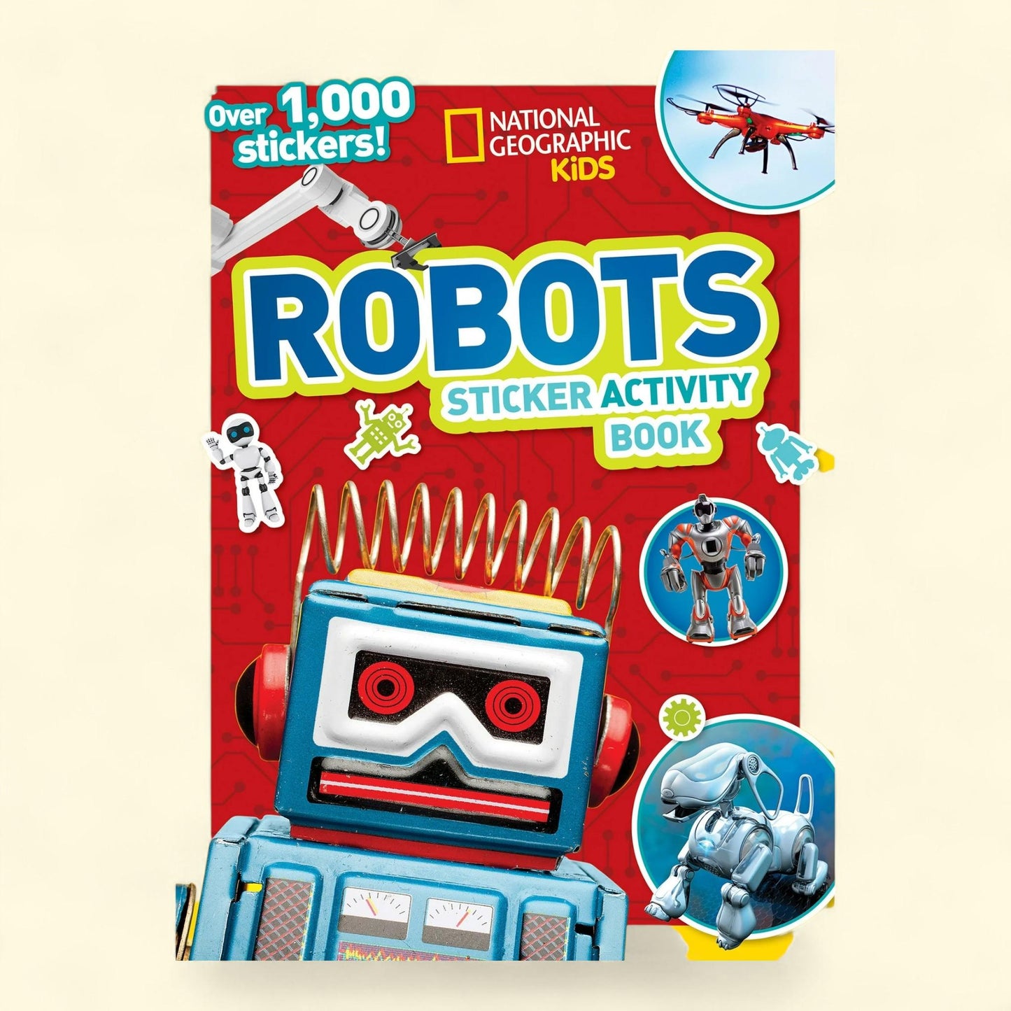 National Geographic Kids Robots Sticker Activity Book, Hardcover