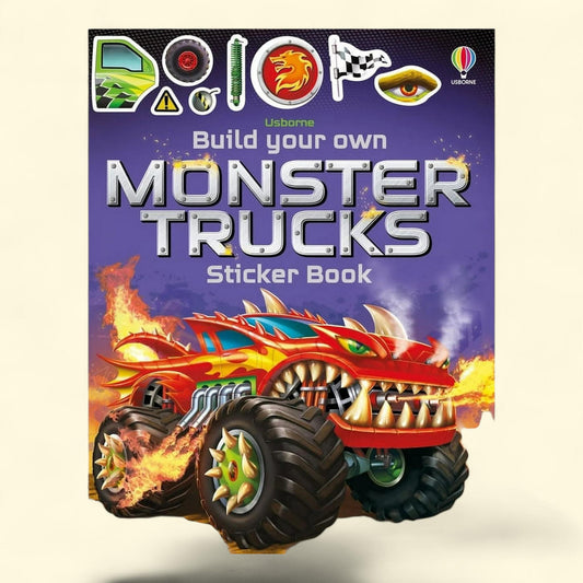 Build Your Own Sticker Book, Build Your Own Monster Trucks Sticker Book, Paperback