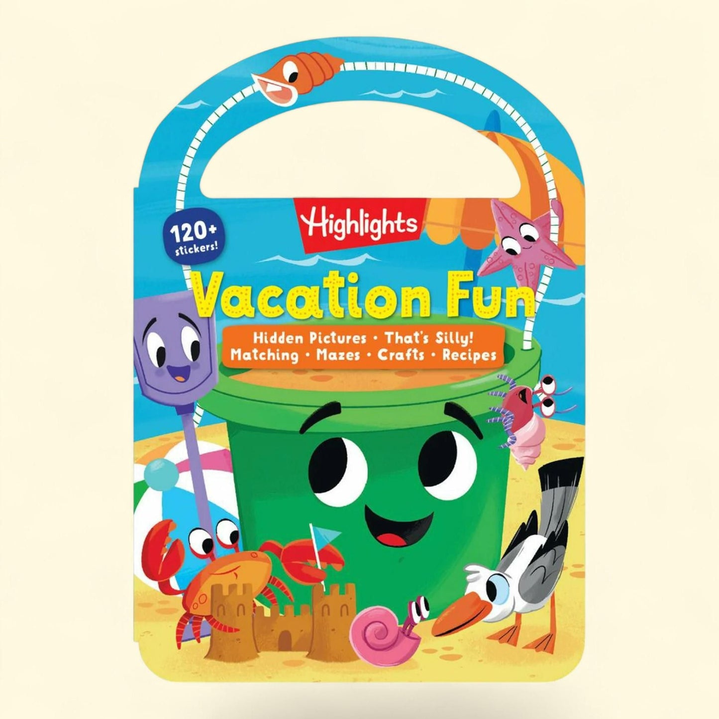 Highlights Vacation Fun Activity Book, Ages 3-6, 120+ Stickers, Puzzles, Crafts, Games (Paperback)