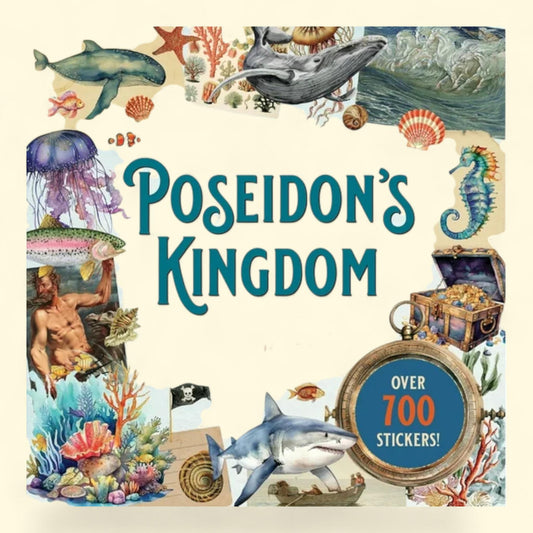 Poseidon's Kingdom Sticker Book, 750 Stickers, Paperback