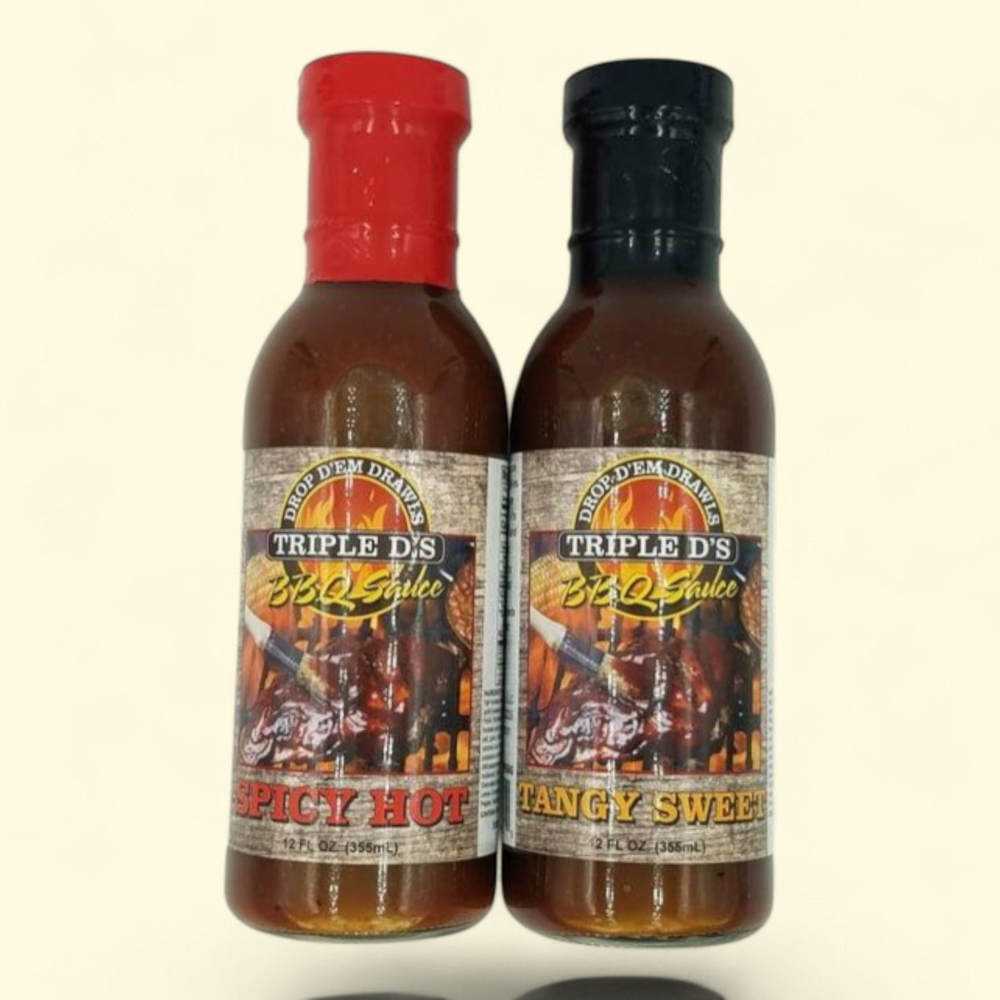 Triple D's BBQ Sauce, Double Pack, 2x16 oz