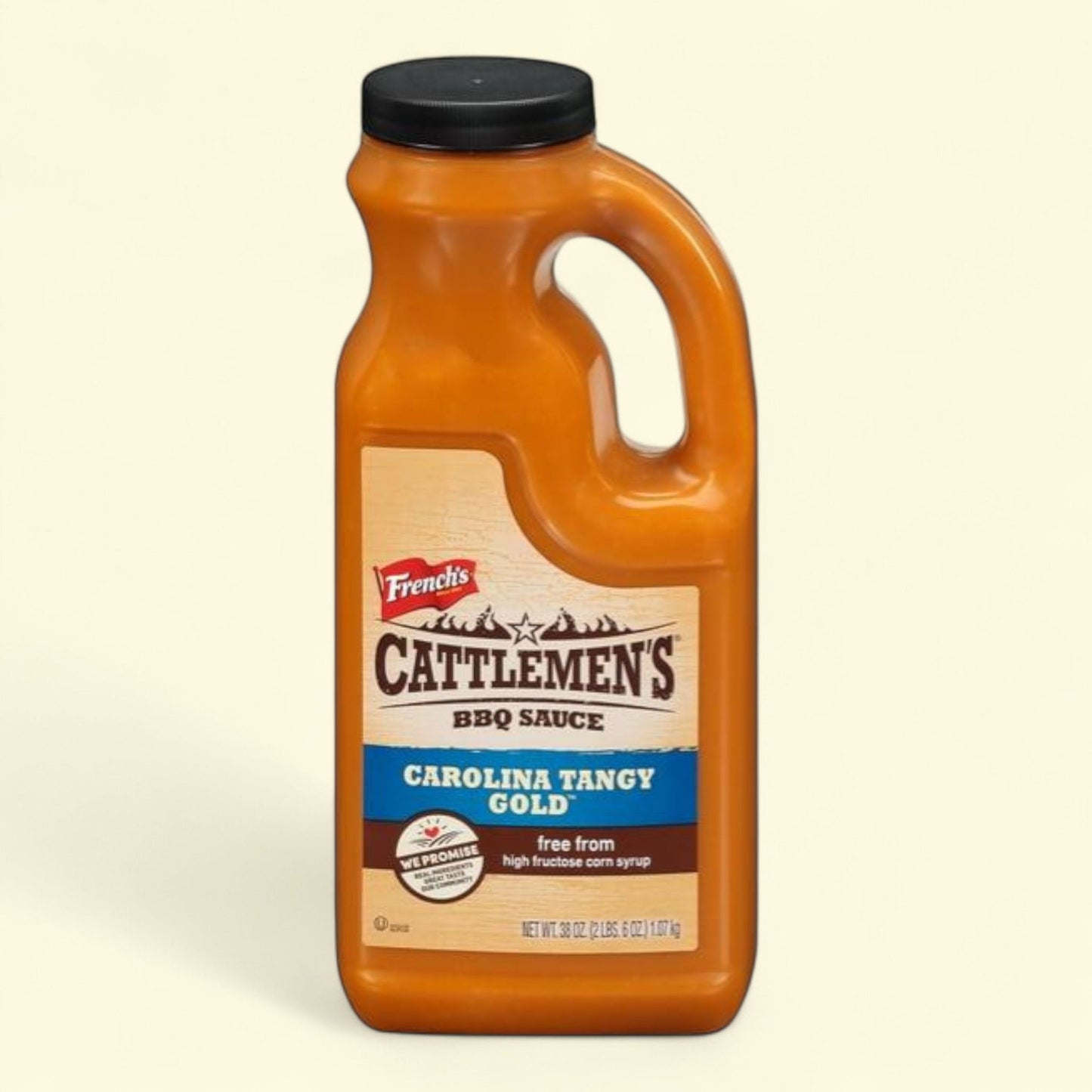 Sauce barbecue « Tangy Gold » de Cattlemen's Carolina, bidon de 1,13 kg