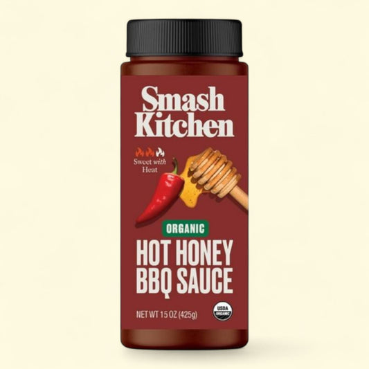 Smash Kitchen Hot Honey BBQ Sauce, 15 oz