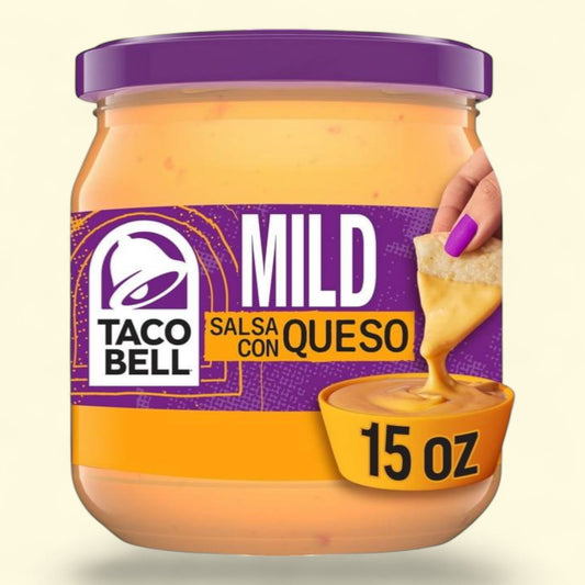 Taco Bell Salsa Con Queso Cheese Dip, 15 oz Jar